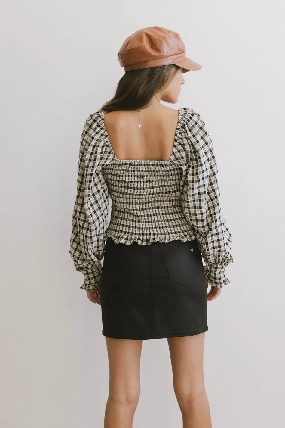 Brinklee Smocked Blouse in Black - FINAL SALE