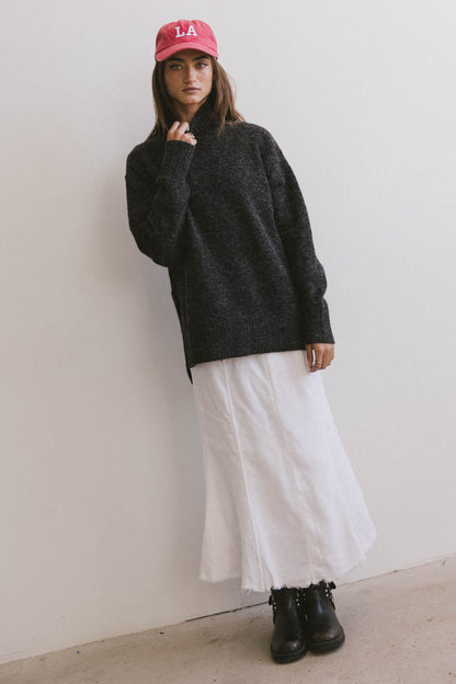 Gracie High Neck Sweater in Black - FINAL SALE