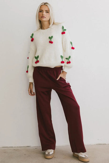 Cherry Knit Sweater - FINAL SALE
