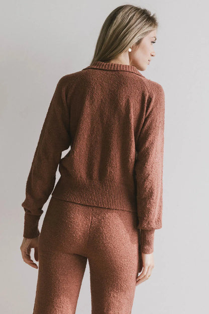 Breck Knit Sweater in Brick - FINAL SALE