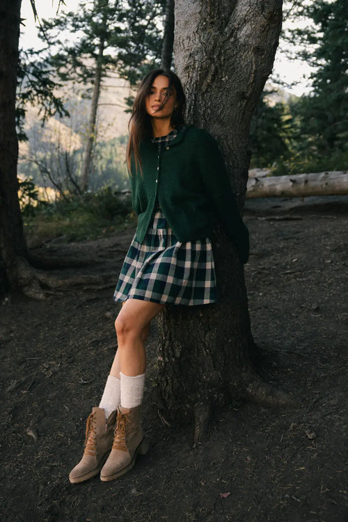 Emmett Plaid Smocked Mini Dress - FINAL SALE