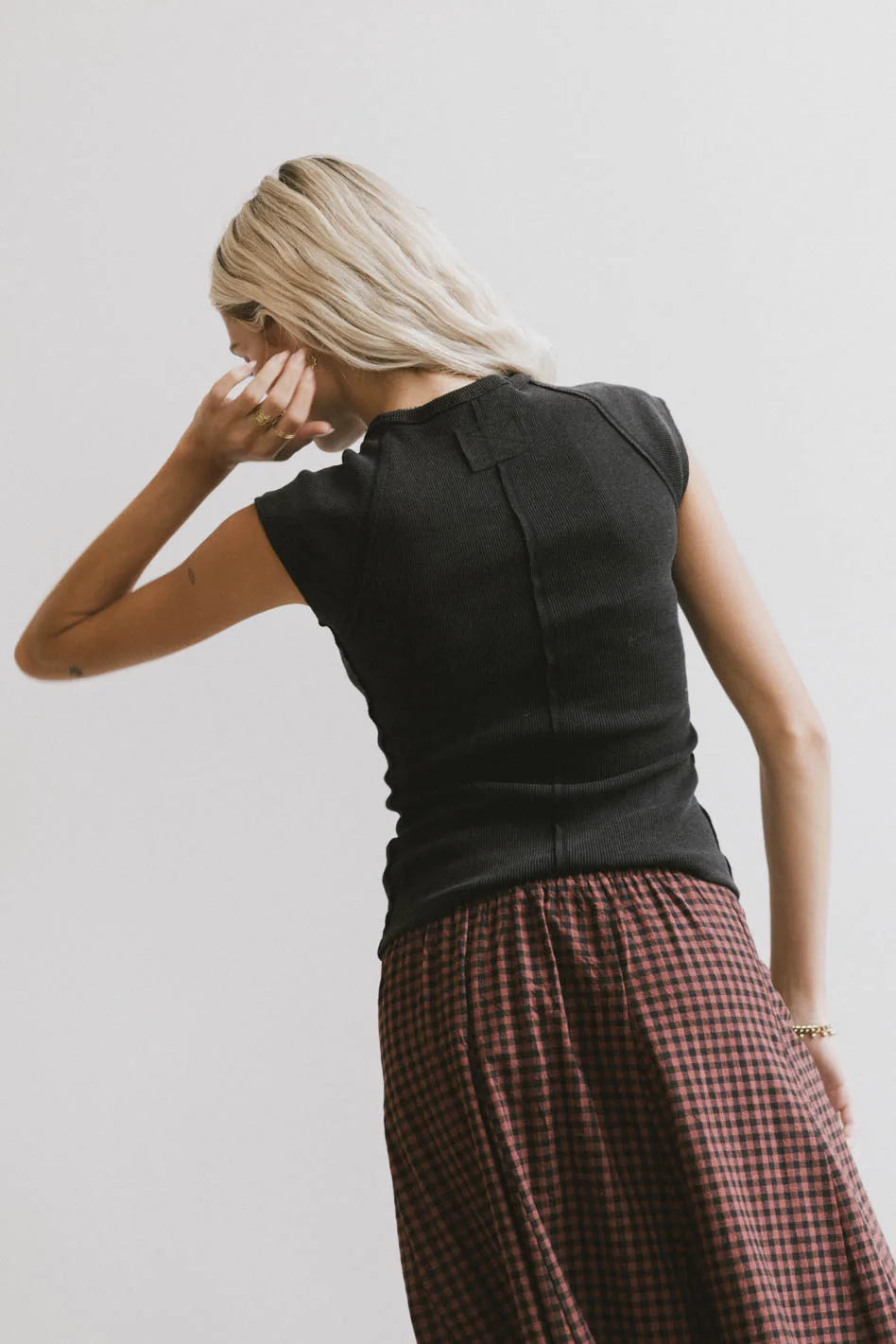 Huxley Cap Sleeve Top in Black