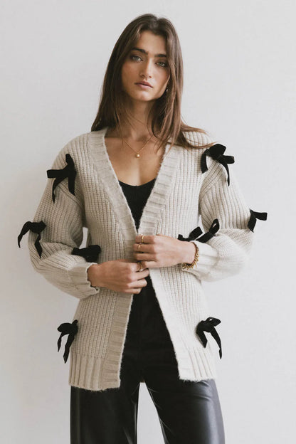 Ellery Bow Cardigan - FINAL SALE