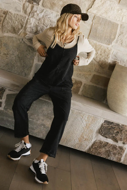 Bram Overalls in Black - FINAL SALE