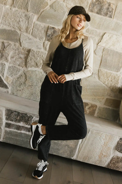 Bram Overalls in Black - FINAL SALE