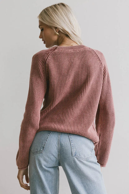 Aveline Knit Sweater in Red - FINAL SALE