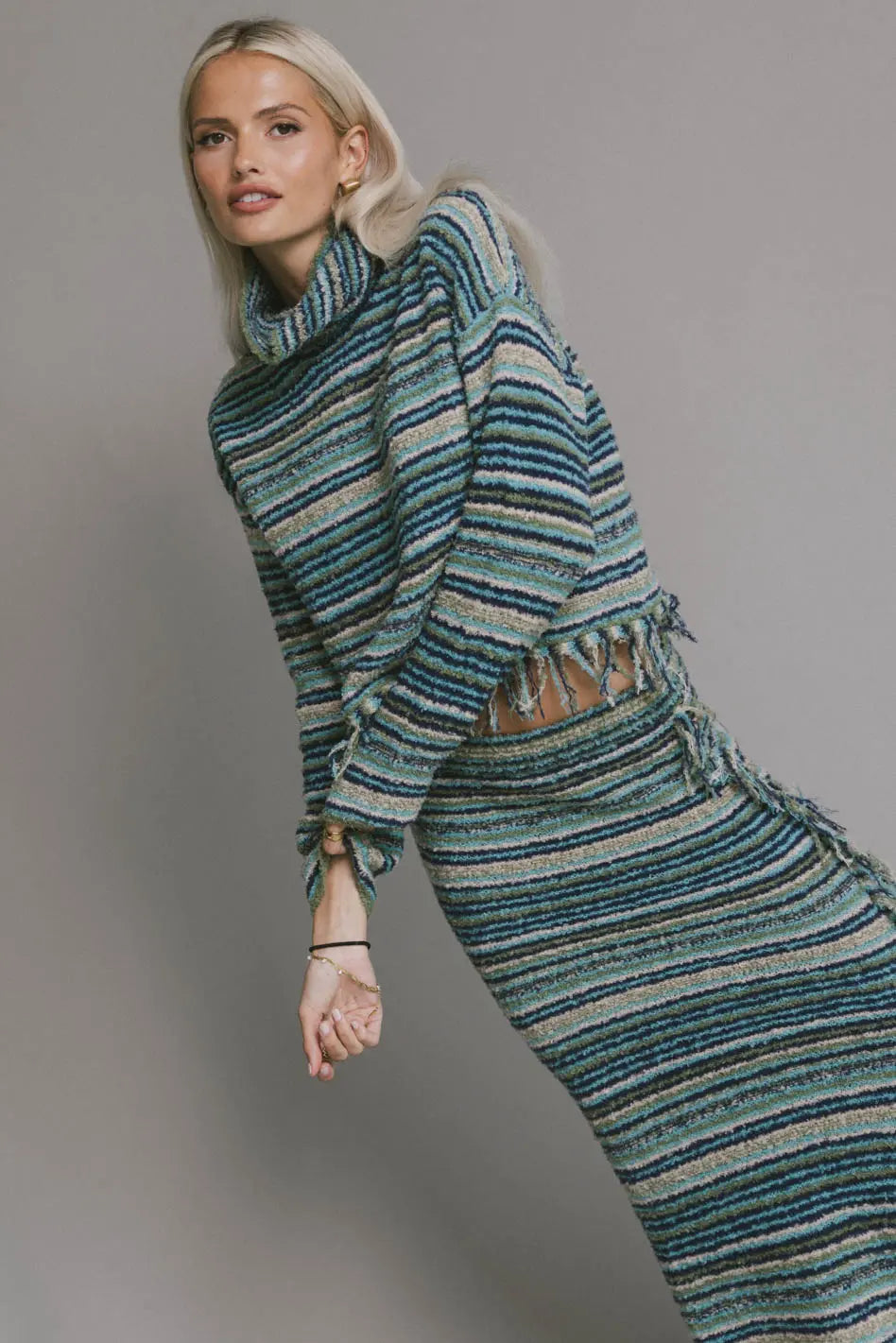 Amelia Striped Knit Sweater - FINAL SALE