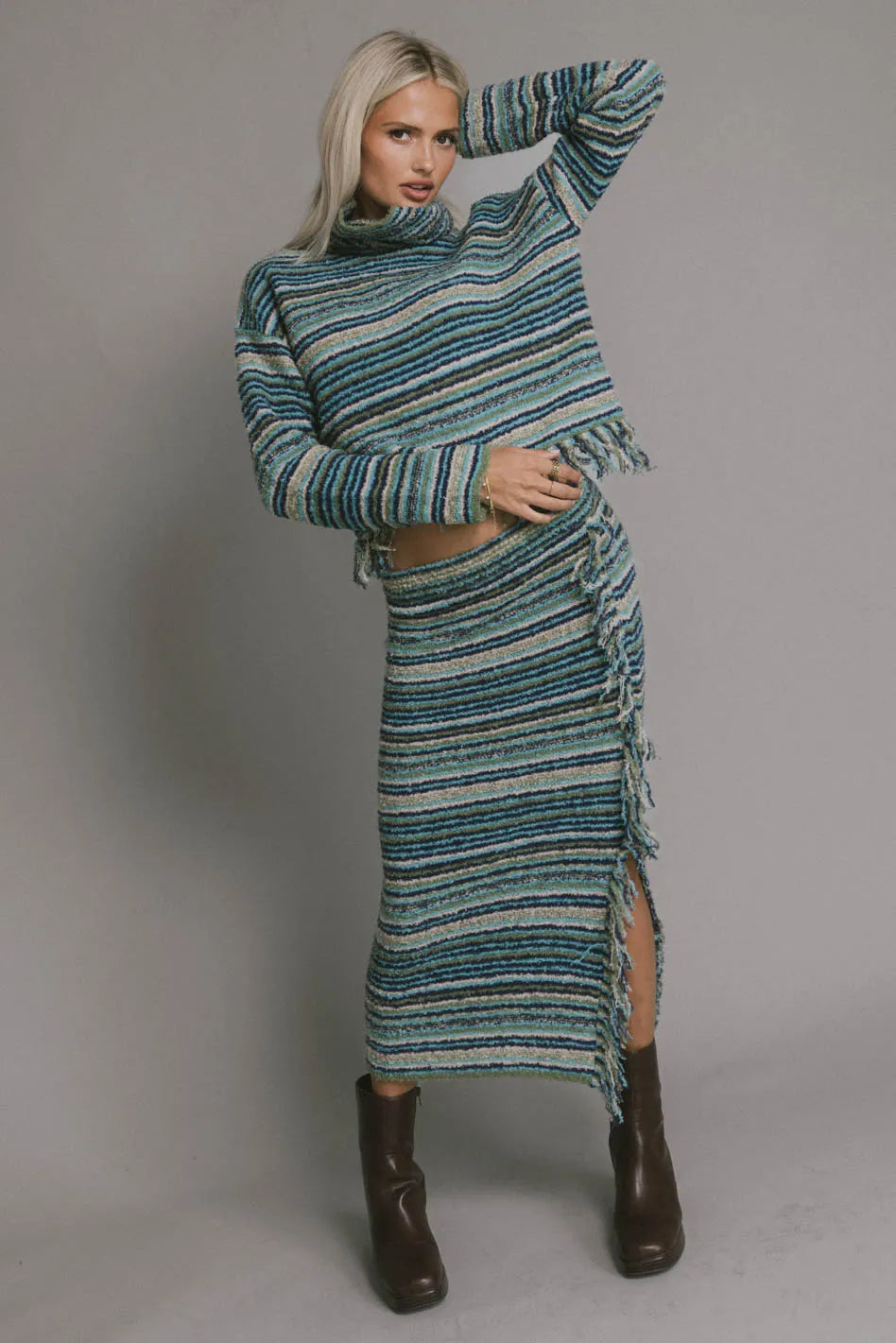 Amelia Striped Knit Sweater - FINAL SALE