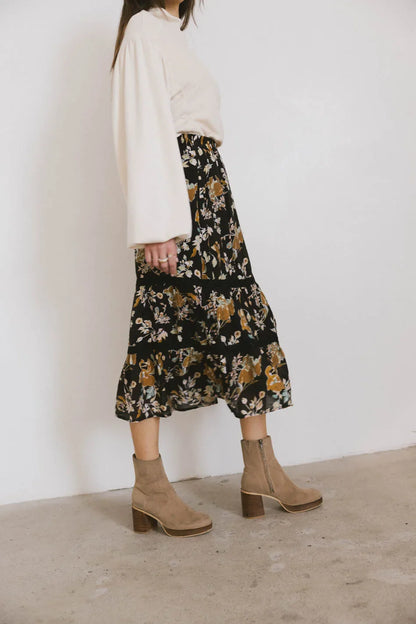 Cindie Tiered Midi Skirt - FINAL SALE