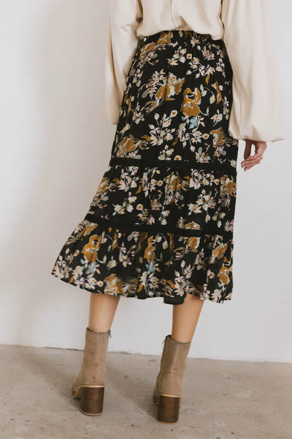 Cindie Tiered Midi Skirt - FINAL SALE