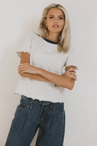 Florence Lettuce Edge Tee - FINAL SALE