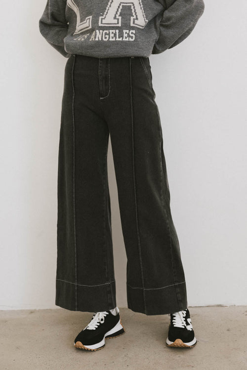 Emmaline Wide Leg Jeans in Black - FINAL SALE