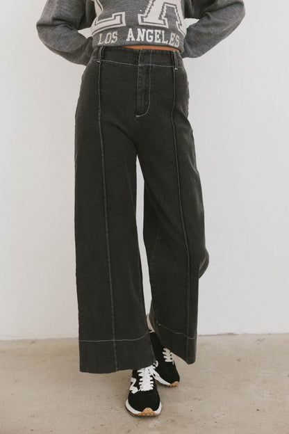 Emmaline Wide Leg Jeans in Black - FINAL SALE