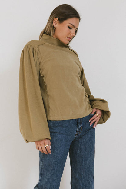 Carsyn Sweater in Khaki - FINAL SALE