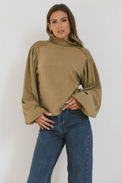 Carsyn Sweater in Khaki - FINAL SALE