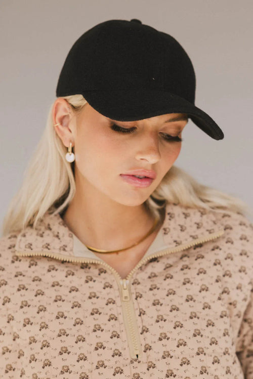 Basic Baseball Cap in Black - FINAL SALE