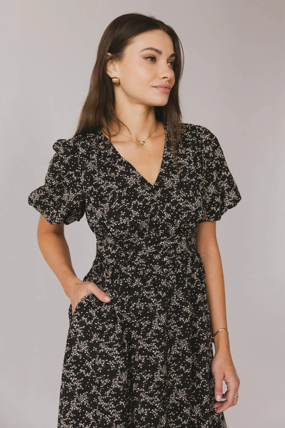 Elladine Floral Midi Dress - FINAL SALE