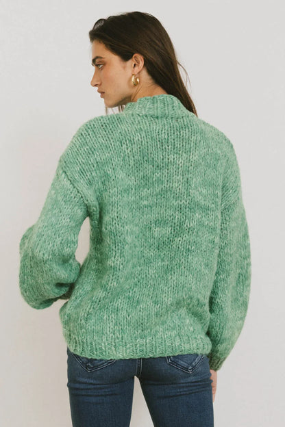 Anastasia Knit Sweater in Green - FINAL SALE