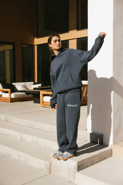 Do Not Disturb Sweatshirt in Navy - FINAL SALE