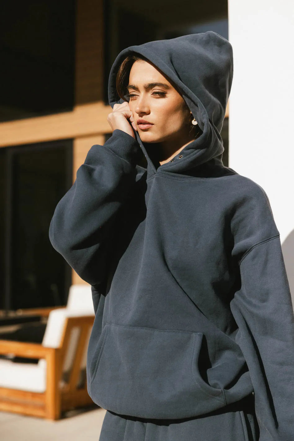 Do Not Disturb Sweatshirt in Navy - FINAL SALE