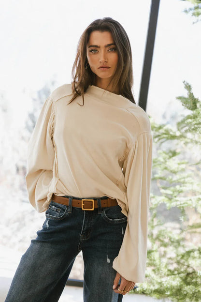 Carsyn Sweater in Cream - FINAL SALE