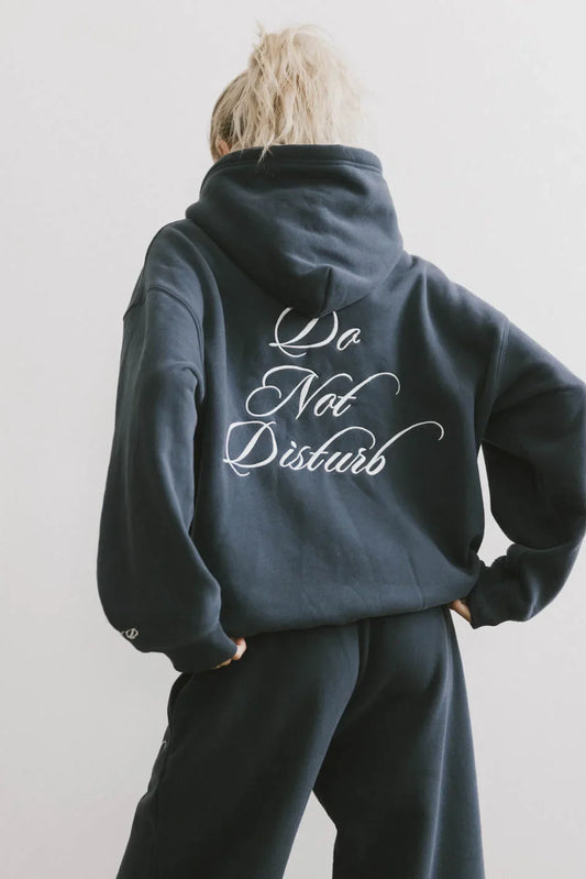 Do Not Disturb Sweatshirt in Navy - FINAL SALE