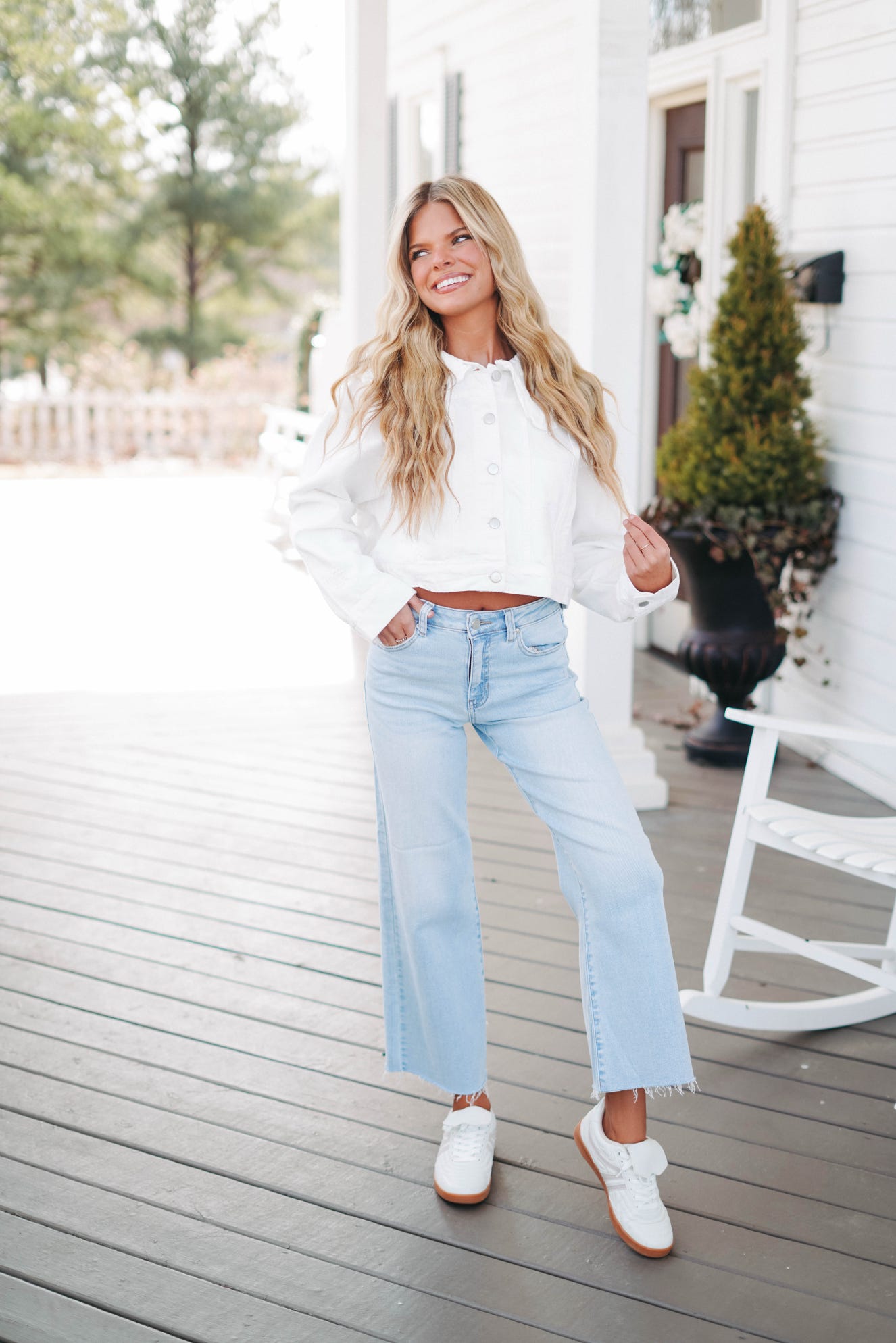 Just Black Slim Wide Leg Jeans