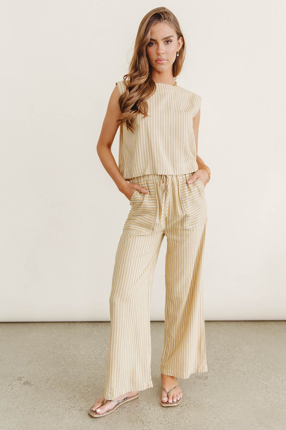 Alix Striped Wide Leg Pants - FINAL SALE