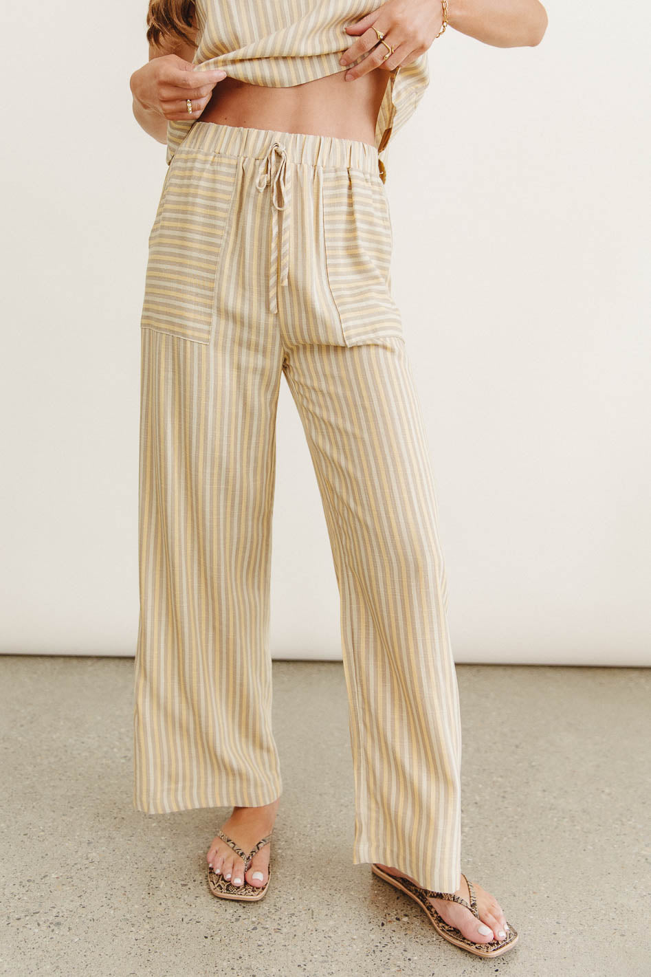 Alix Striped Wide Leg Pants - FINAL SALE