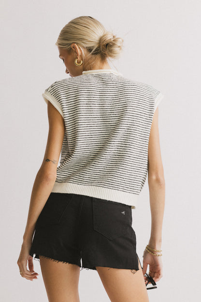 Clark Cardigan in White - FINAL SALE