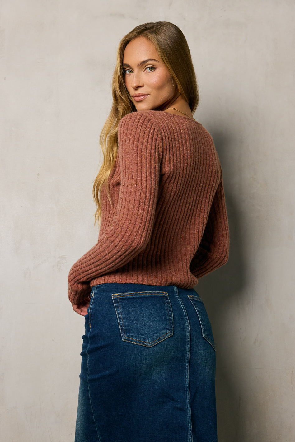 Hellen Knit Cardigan in Berry - FINAL SALE