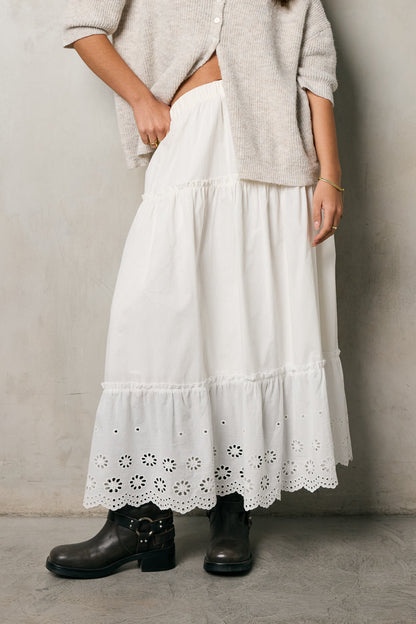 Bay Side Tiered Midi Skirt - FINAL SALE