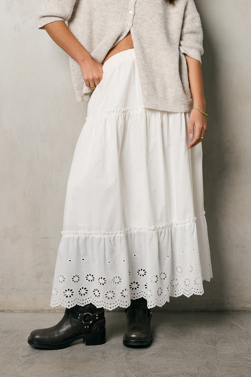 Bay Side Tiered Midi Skirt - FINAL SALE