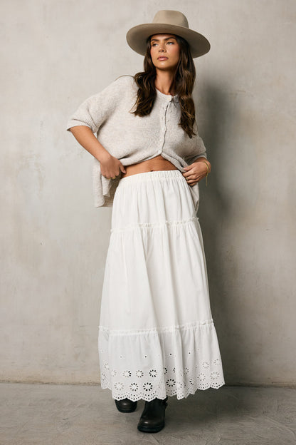 Bay Side Tiered Midi Skirt - FINAL SALE