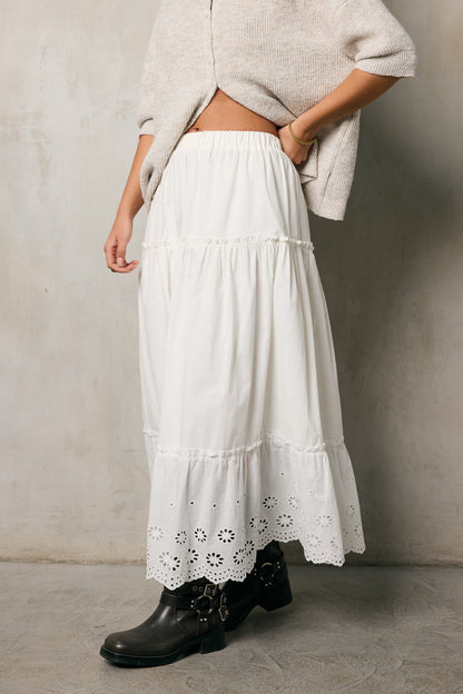 Bay Side Tiered Midi Skirt - FINAL SALE