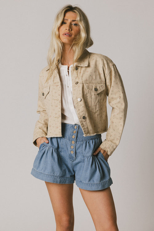 Dakota Floral Denim Jacket - FINAL SALE