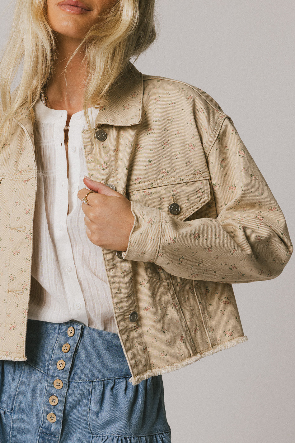 Dakota Floral Denim Jacket - FINAL SALE