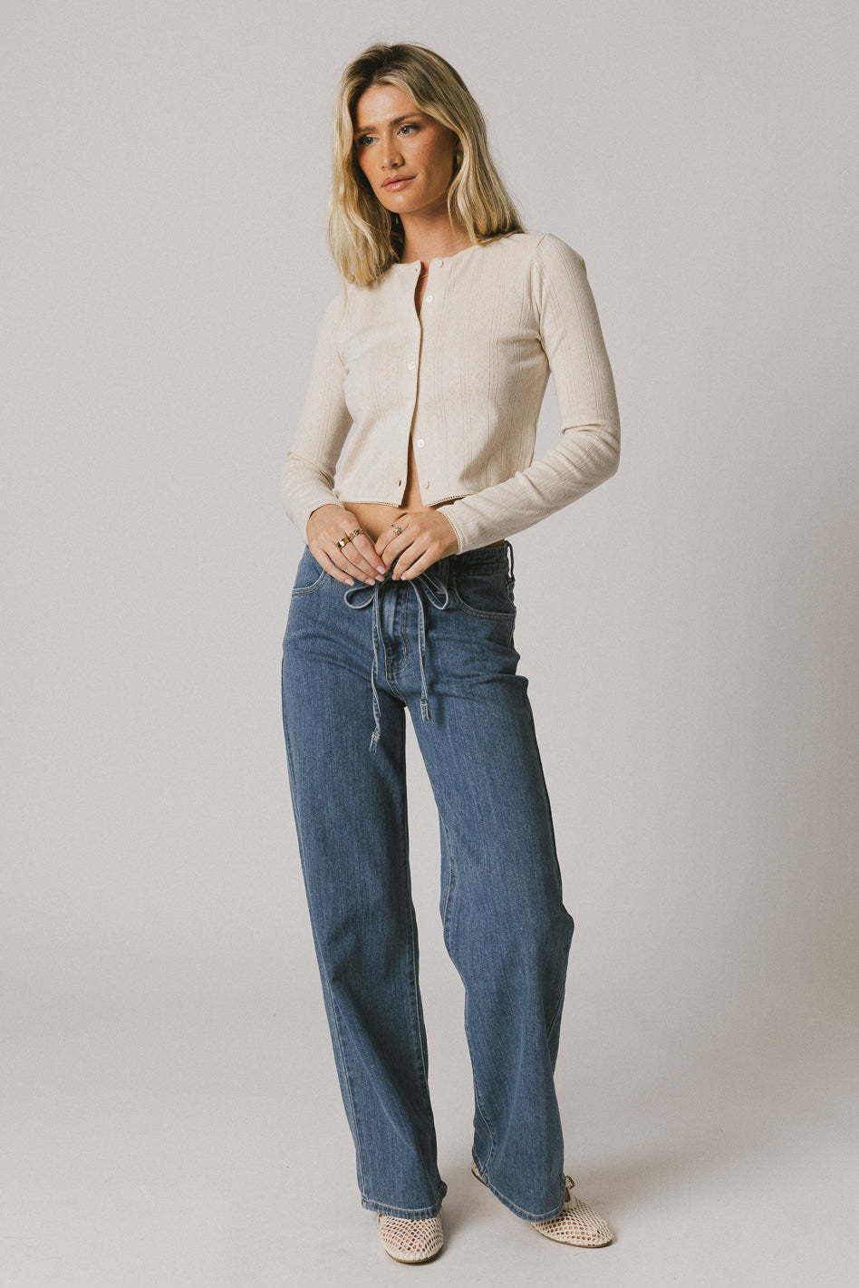 Berlin Knit Cardigan in Ivory - FINAL SALE
