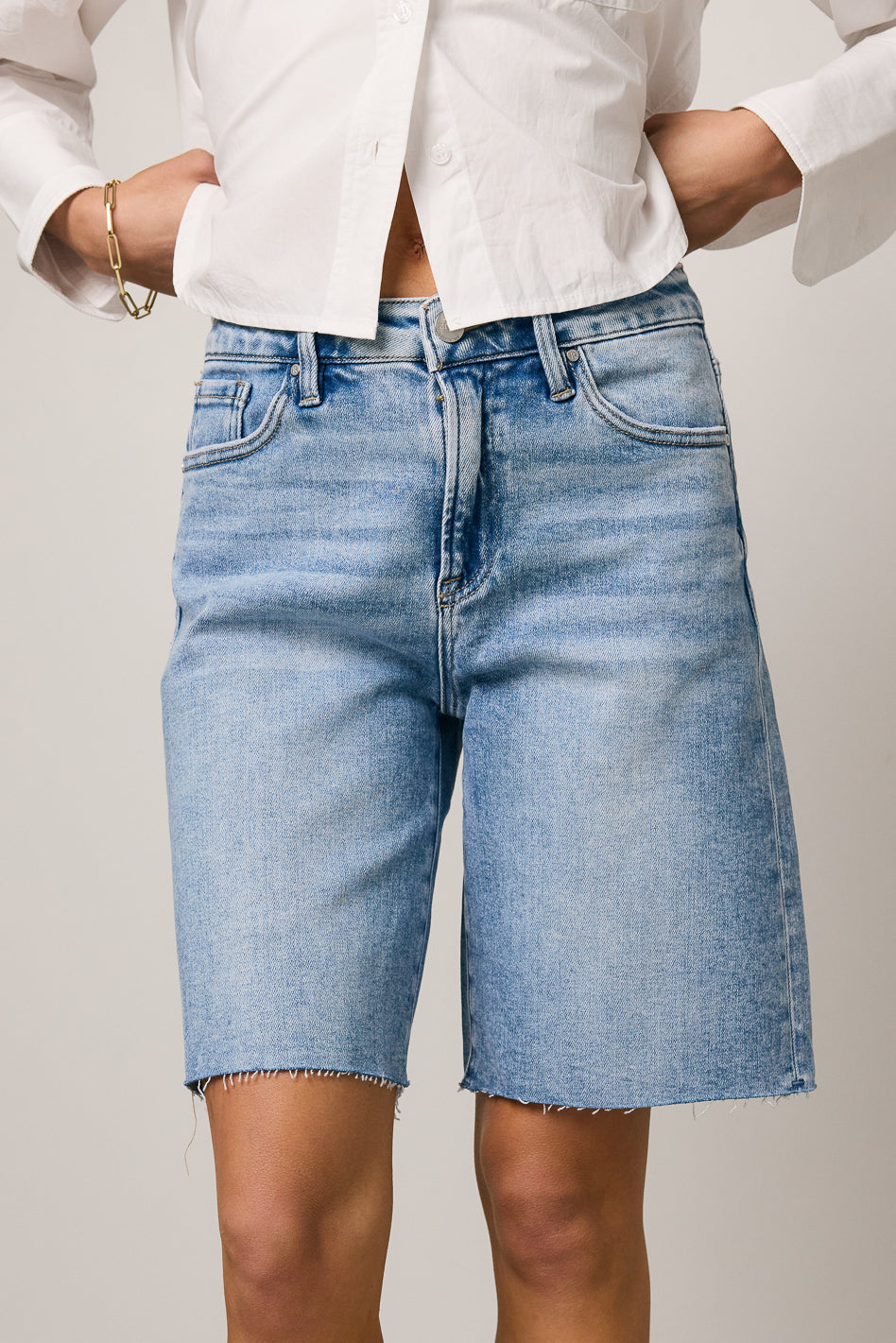 Alina Mid Rise Bermuda Shorts - FINAL SALE