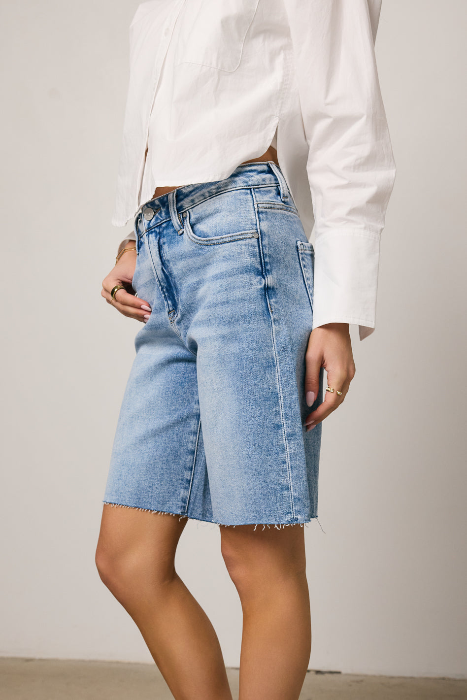 Alina Mid Rise Bermuda Shorts - FINAL SALE