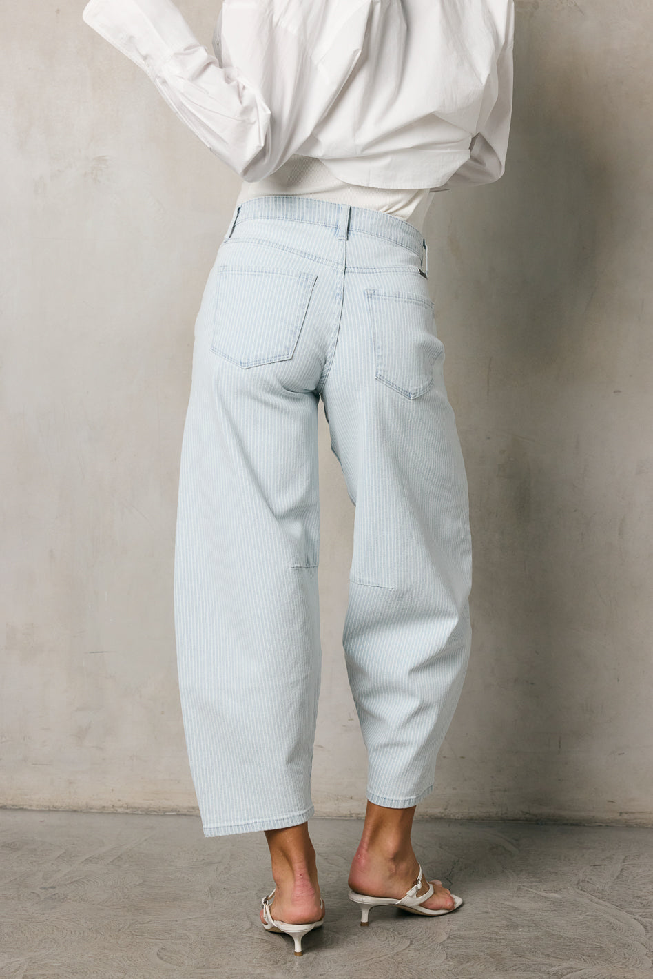 Cade Striped Barrel Jeans - FINAL SALE