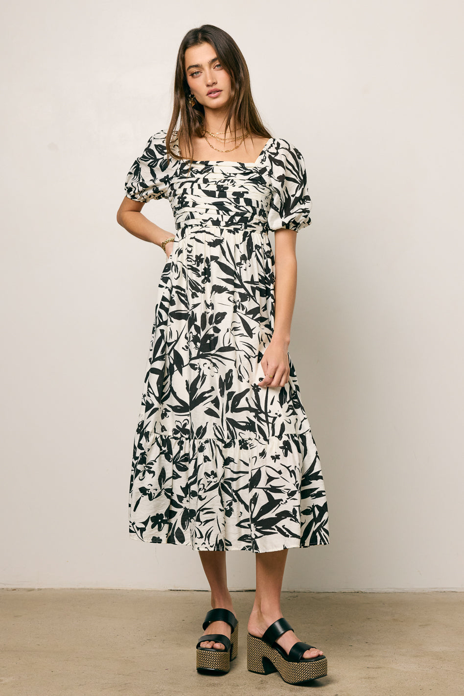 Dorris Pleated Midi Dress - FINAL SALE