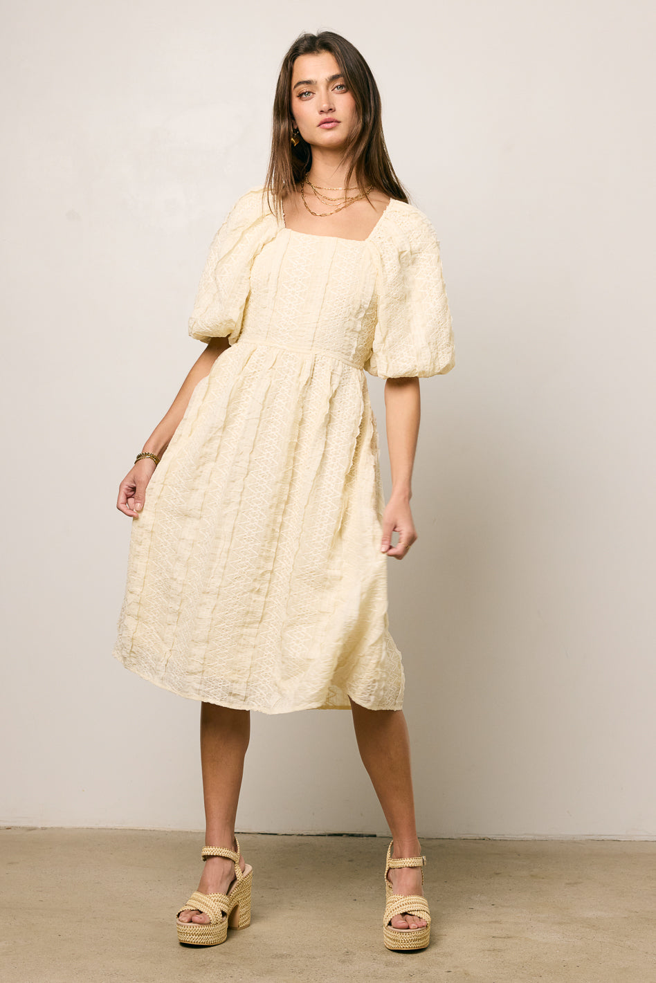 Gillie Textured Mini Dress - FINAL SALE
