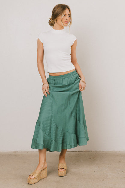 Amara Maxi Skirt in Teal - FINAL SALE