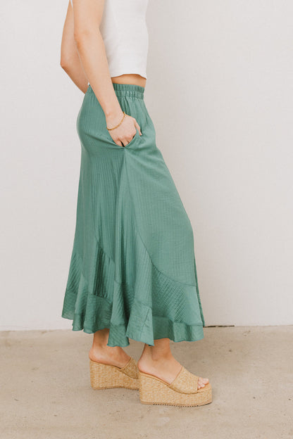 Amara Maxi Skirt in Teal - FINAL SALE