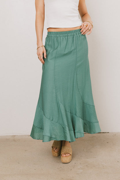 Amara Maxi Skirt in Teal - FINAL SALE