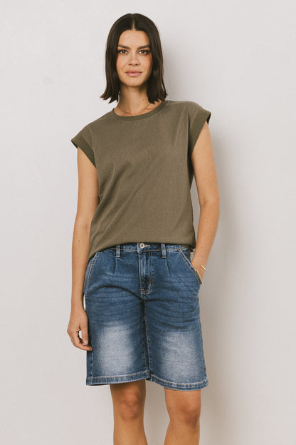 Arlo Top in Olive - FINAL SALE