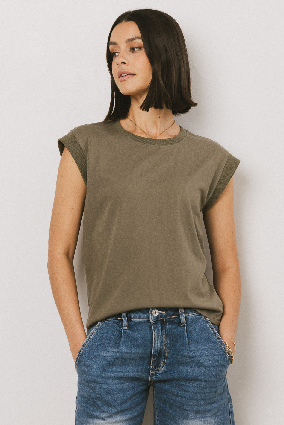 Arlo Top in Olive - FINAL SALE