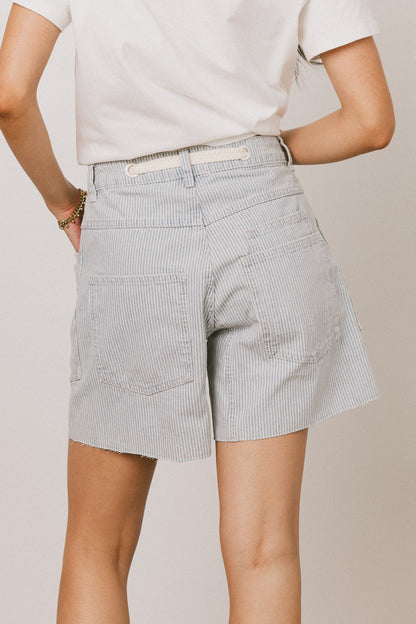 Finneas Denim Shorts in Denim Stripe - FINAL SALE