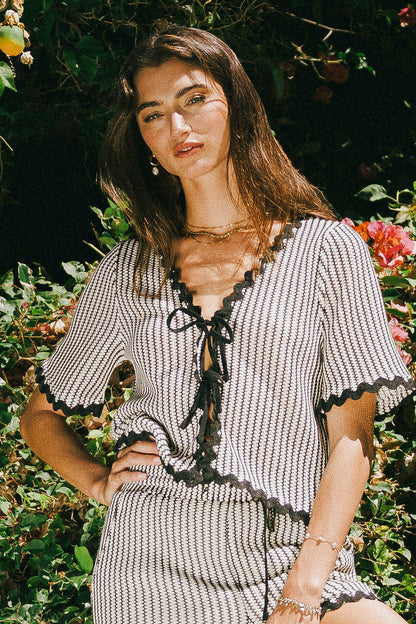 Estella Scalloped Top - FINAL SALE